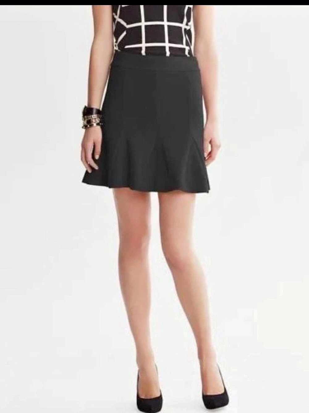 Women's Black A-Line Skirt from Banana Republic